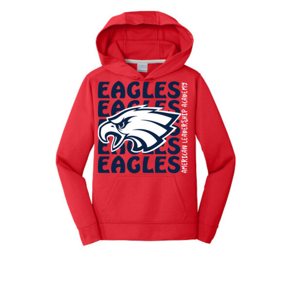 ALA - Youth Performance Fleece Pullover Hooded Sweatshirt Thumbnail