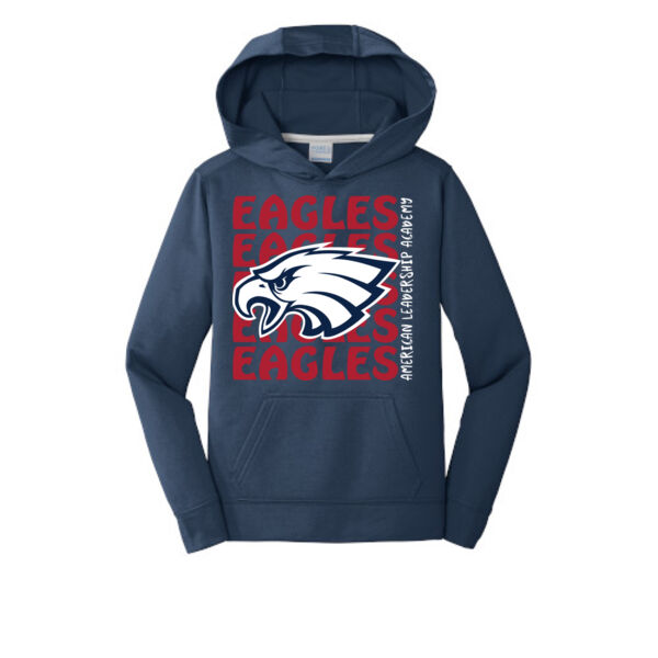 ALA - Youth Performance Fleece Pullover Hooded Sweatshirt Thumbnail