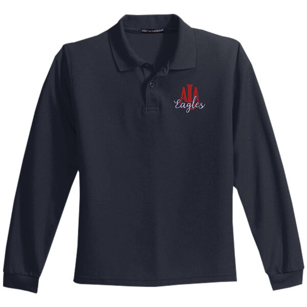 ALA - Youth Long Sleeve Silk Touch Polo Thumbnail