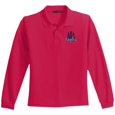 ALA - Youth Long Sleeve Silk Touch Polo Thumbnail